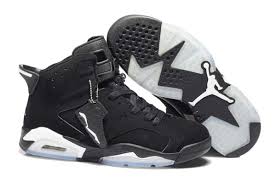 Air Jordan Retro 6 A Black/White Men's shoes - $59.00