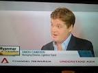 Simon Cameron Gives Myanmar Interview Live on Channel News Asia.
