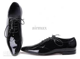 Men's Black Dress Shoes Mens Patent Leather Casual Shoes Party ...
