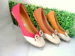 Harga Grosir Flat Shoes Ribbon Murah / Sepatu Flat Pita Depan ...
