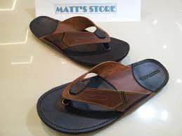 Jual Sandal Kulit Pria (1009) - Brown/Black - matt's store | Tokopedia