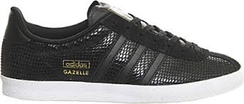 Adidas Gazelle Og Leather Trainers, Women's, Size: 5, Core Black ...