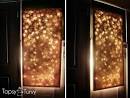 Lit up canvas wall decor- Elmers look for less - I'm Topsy Turvy