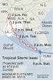 TROPICAL STORM GAINS STRENGTH MOVING TOWARD COAST - NYTimes.