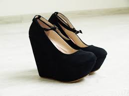 Shoes: shoes black wedges, black shoes, gorgeous, lovely, high ...