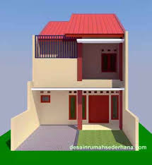 Contoh Desain Rumah Sederhana 2 lantai, 3 Kamar Tidur ...