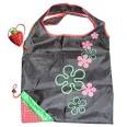 Amazon.com: Eco Shopping Bag - Foldable Strawberry, Black: Kitchen ...