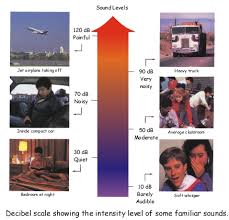 Examples: decibel levels