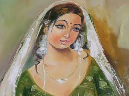 Indian lady on canvas - 4942844-Indian_lady_on_canvas-0