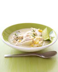 Zuppa di pesce in latte di cocco