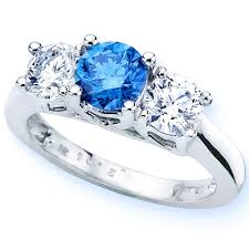 خواتم الماس Blue-diamond-rings