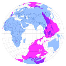 This map shows the antipodes
