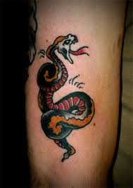 Japanese Snake Tattoos on Hand
