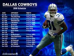 Dallas cowboys schedule