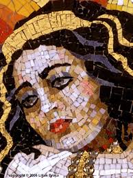 نبذة عن الفسيفساء Queen-esther-mosaic-portrait-lilian-broca