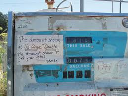 Gas pump, Petrolia, California