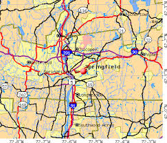 Springfield, MA map