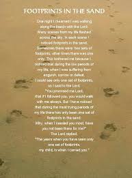 Footprints in the sand�