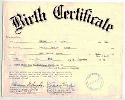 birth cert