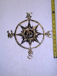 brass compass rose