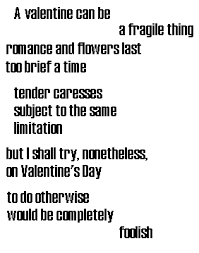 A thought on Valentines Day