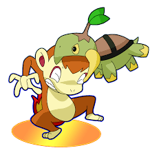 floresta pokemon Turtwig_and_Chimchar_Colored_by_nagel
