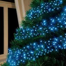 blue christmas lights