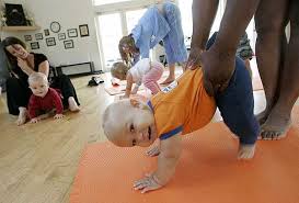 Baby yoga classes, of course!