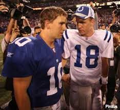 Eli and Peyton Manning meet at