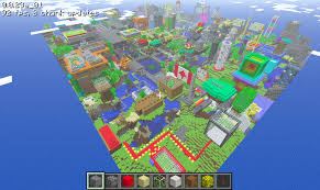 City from a Minecraft