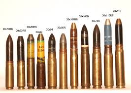 20 mm cannon cartridges,