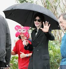 Michael Jackson walks with