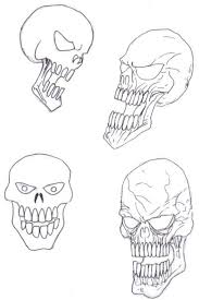 how to draw skulls