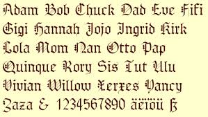 old english style fonts