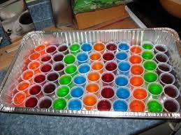 Jello Shots: Plastic jello
