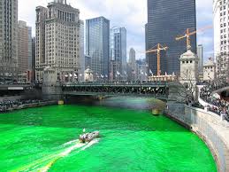 St. Patricks Day-green river