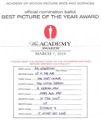fill out an Oscar ballot!