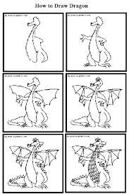 how to draw cartoon dragons