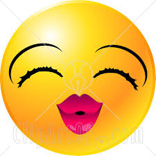 [EMBRASSER] Comment? Avec Ou Sans La Langue ? - Page 4 22134-Clipart-Illustration-Of-A-Yellow-Emoticon-Face-Lady-With-Eyelashes-And-Pink-Lips-Puckering-Up-For-A-Kiss