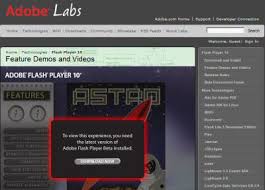 Adobe Flash Player 10 performs
