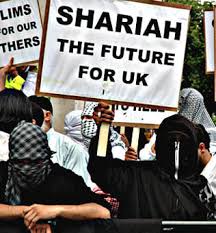 Sharia Law supporters in UK