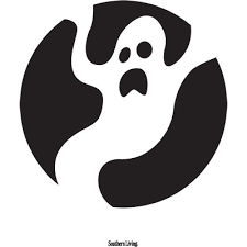 Ghost Pumpkin Carving Template