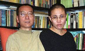 Liu Xiaobo and his wife,