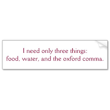 and the Oxford Comma