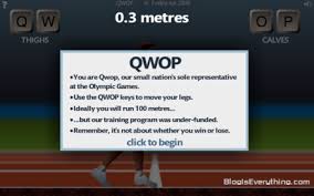 But this game, QWOP (named