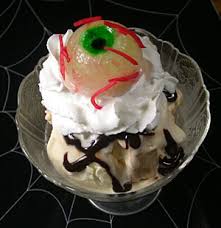 Eyeball Ice Cream Sundae for