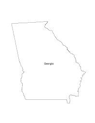 Map of the State of Georgia