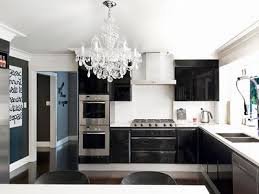 Black White Kitchen kitchen with black white dominant