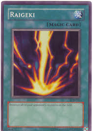 Preço das cartas magicas Raigeki