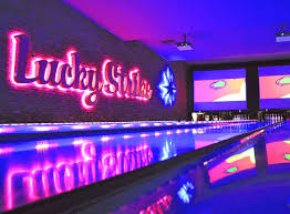 New alley Lucky Strike is lit